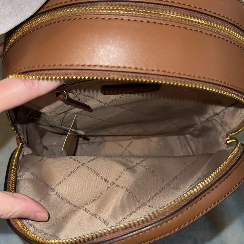 Michael Kors Dark Brown Signature Backpack